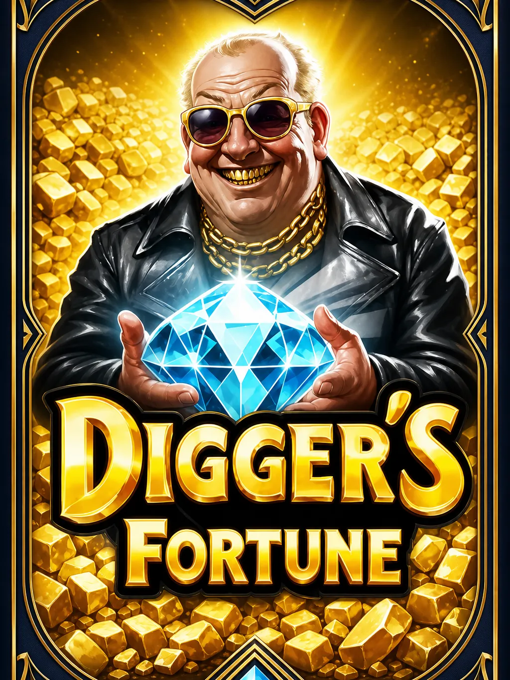 Digger's Fortune slot - Digger Boss character in an expanding underground grid with a rising multiplier